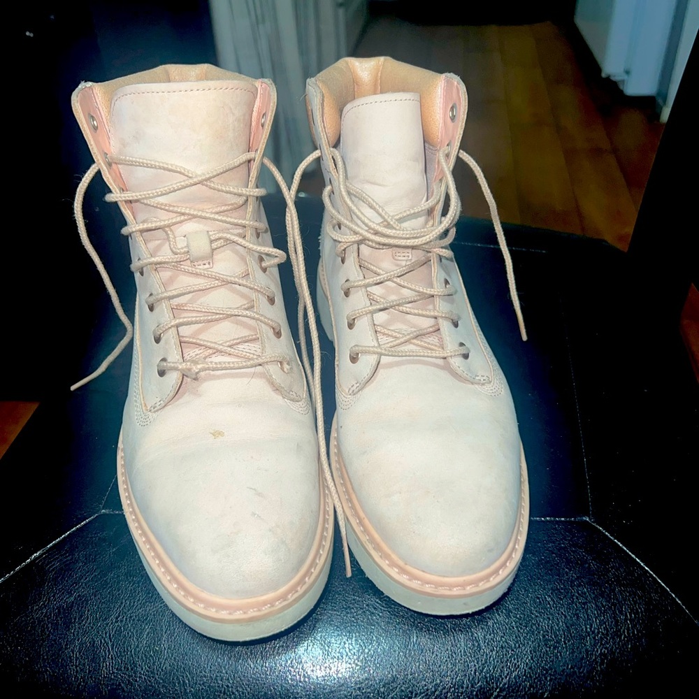 Pastel Pink Timberlands